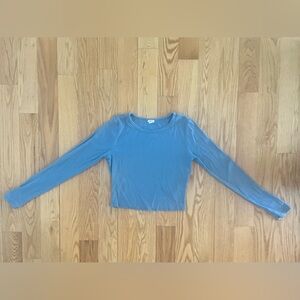 Garage Ribbed Blue Top